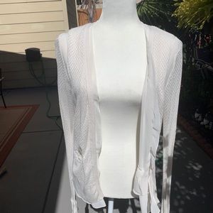 BCBG white elegant sweater